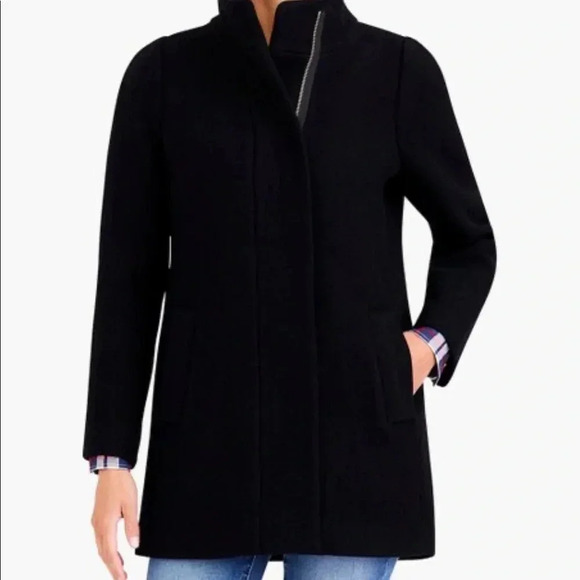 J-crew black Mercantile wool coat  Sz 8 - Picture 14 of 14